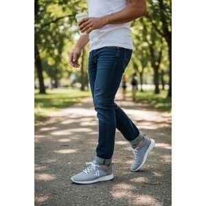 Vionic Men's Gray Lace Up Athletic Sneakers Size 12 Casual Comfort Walking Shoes